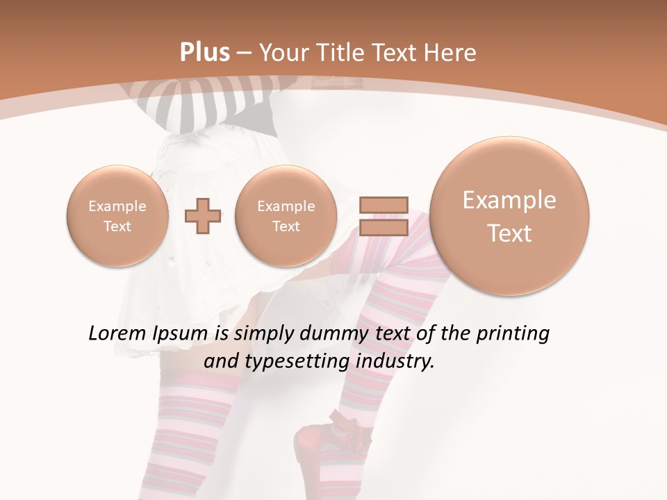 Lady Irish Costume PowerPoint Template