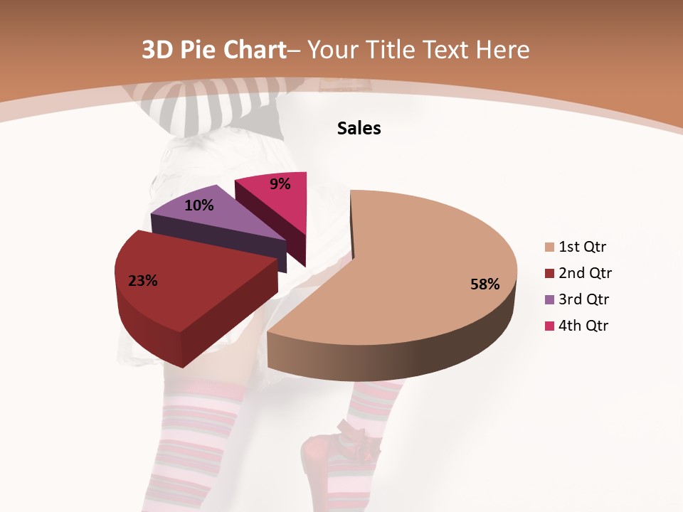Lady Irish Costume PowerPoint Template
