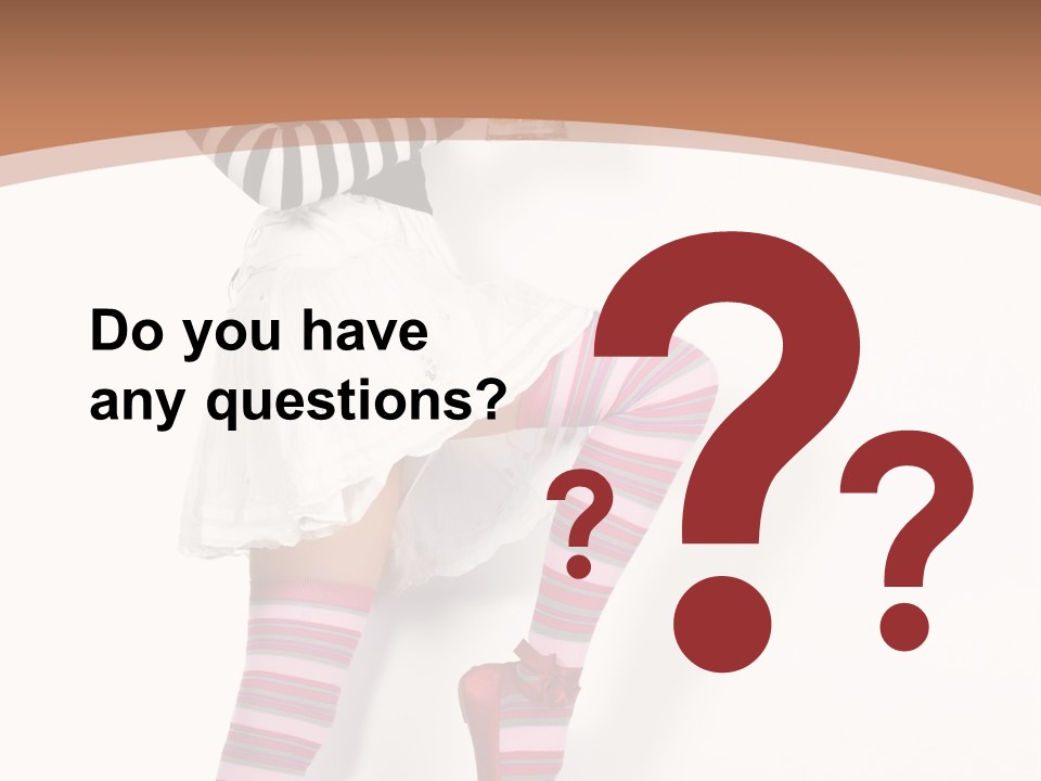 Lady Irish Costume PowerPoint Template