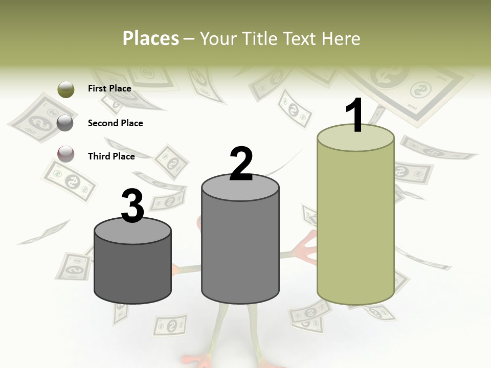 Amazonian Dollar Aqua PowerPoint Template