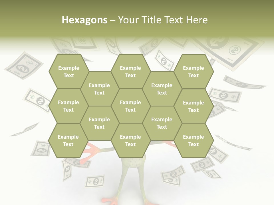 Amazonian Dollar Aqua PowerPoint Template