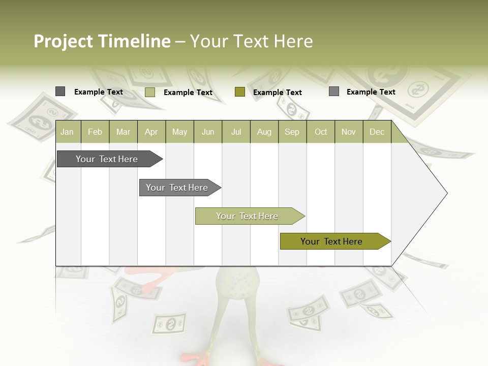 Amazonian Dollar Aqua PowerPoint Template
