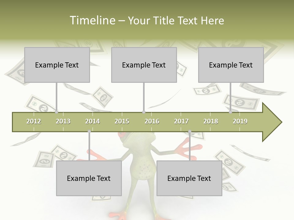Amazonian Dollar Aqua PowerPoint Template