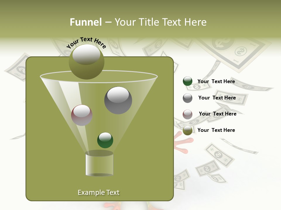 Amazonian Dollar Aqua PowerPoint Template