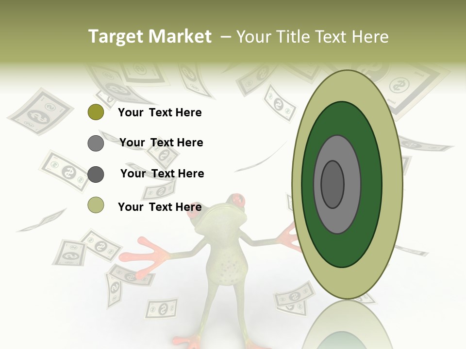 Amazonian Dollar Aqua PowerPoint Template