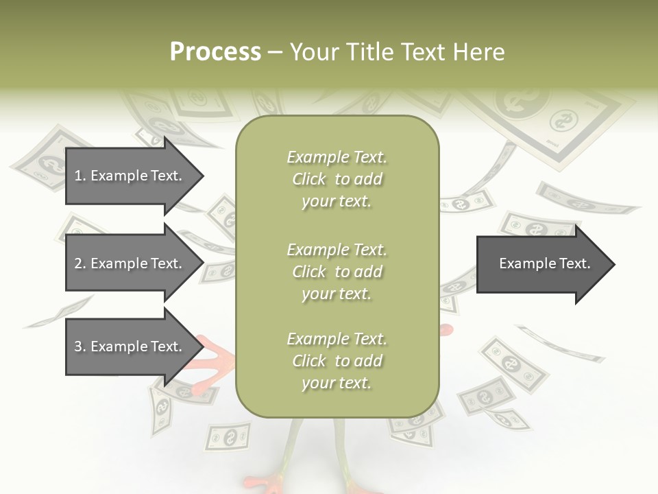 Amazonian Dollar Aqua PowerPoint Template