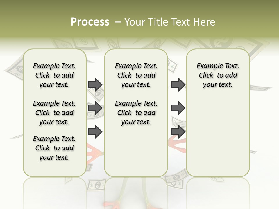 Amazonian Dollar Aqua PowerPoint Template