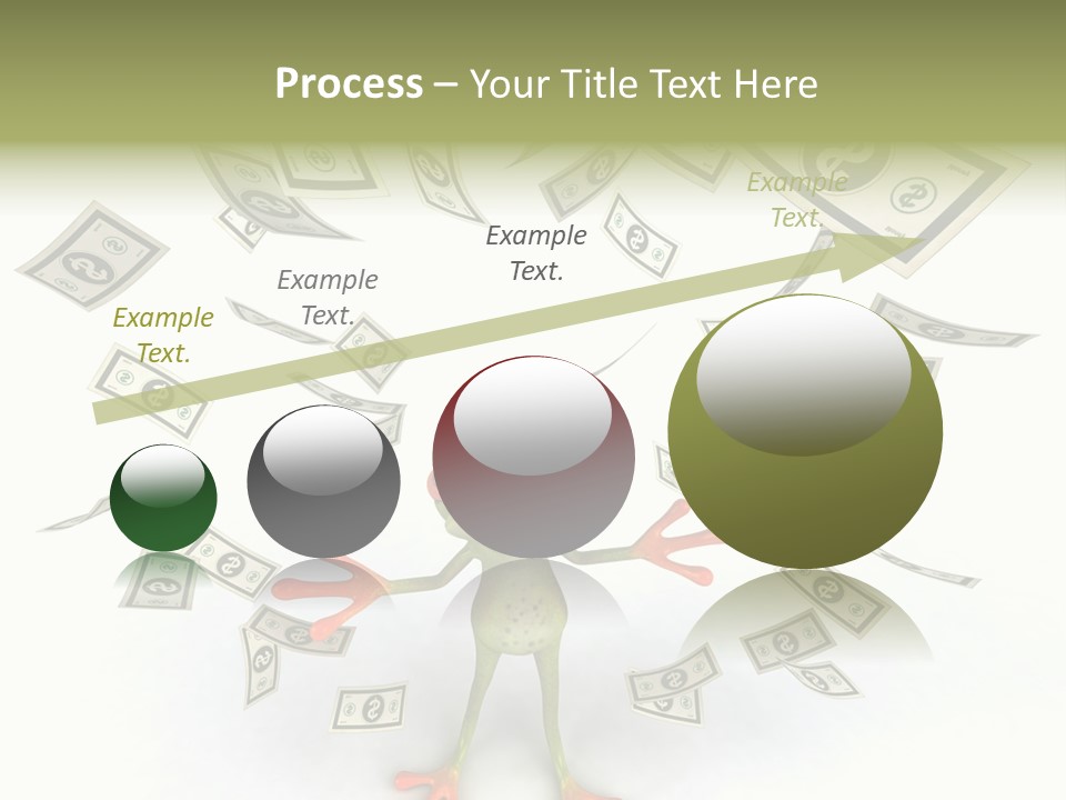 Amazonian Dollar Aqua PowerPoint Template