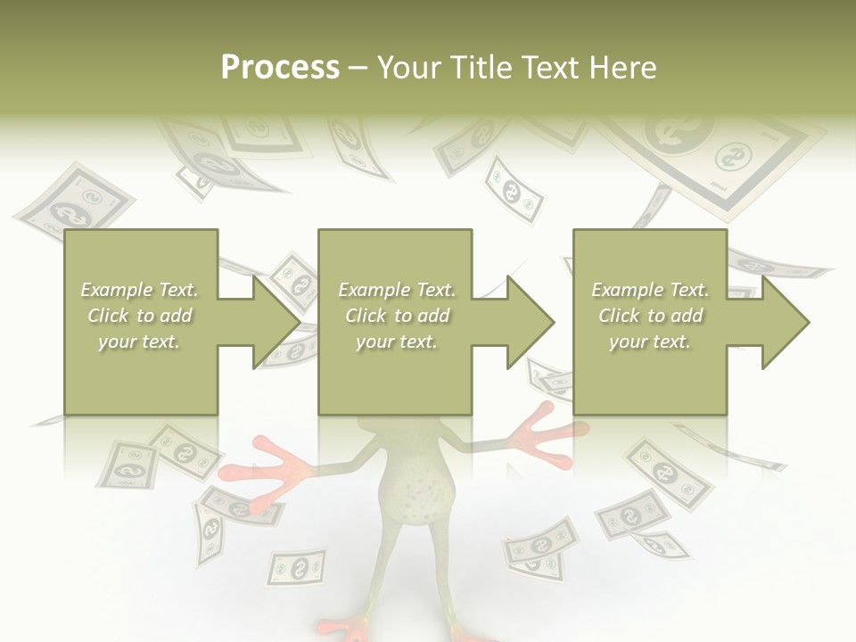 Amazonian Dollar Aqua PowerPoint Template