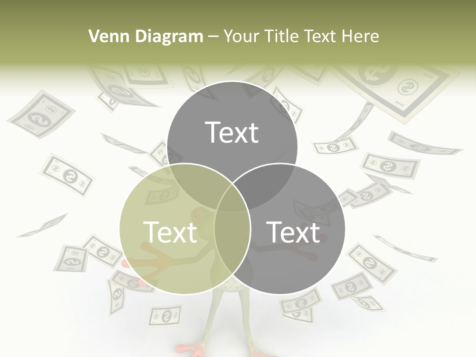 Amazonian Dollar Aqua PowerPoint Template
