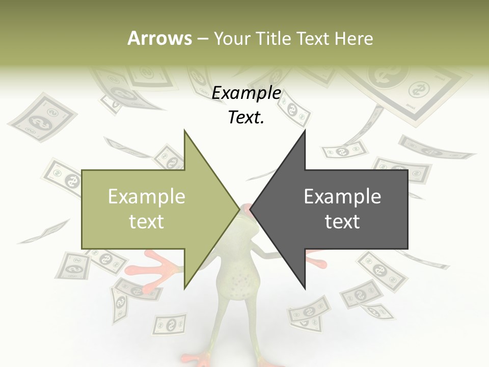 Amazonian Dollar Aqua PowerPoint Template