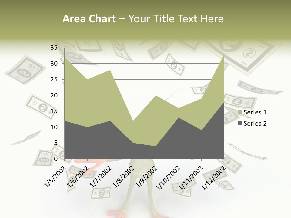 Amazonian Dollar Aqua PowerPoint Template