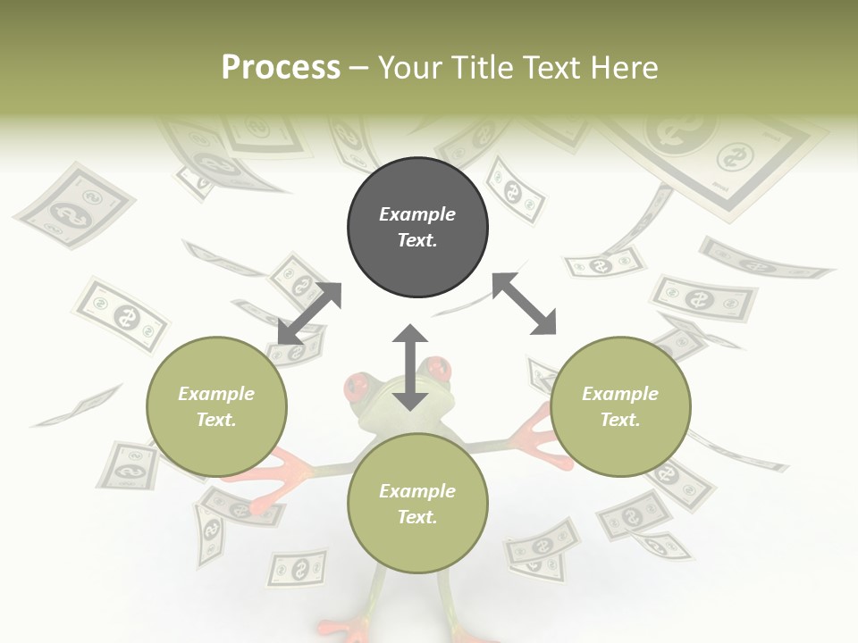 Amazonian Dollar Aqua PowerPoint Template