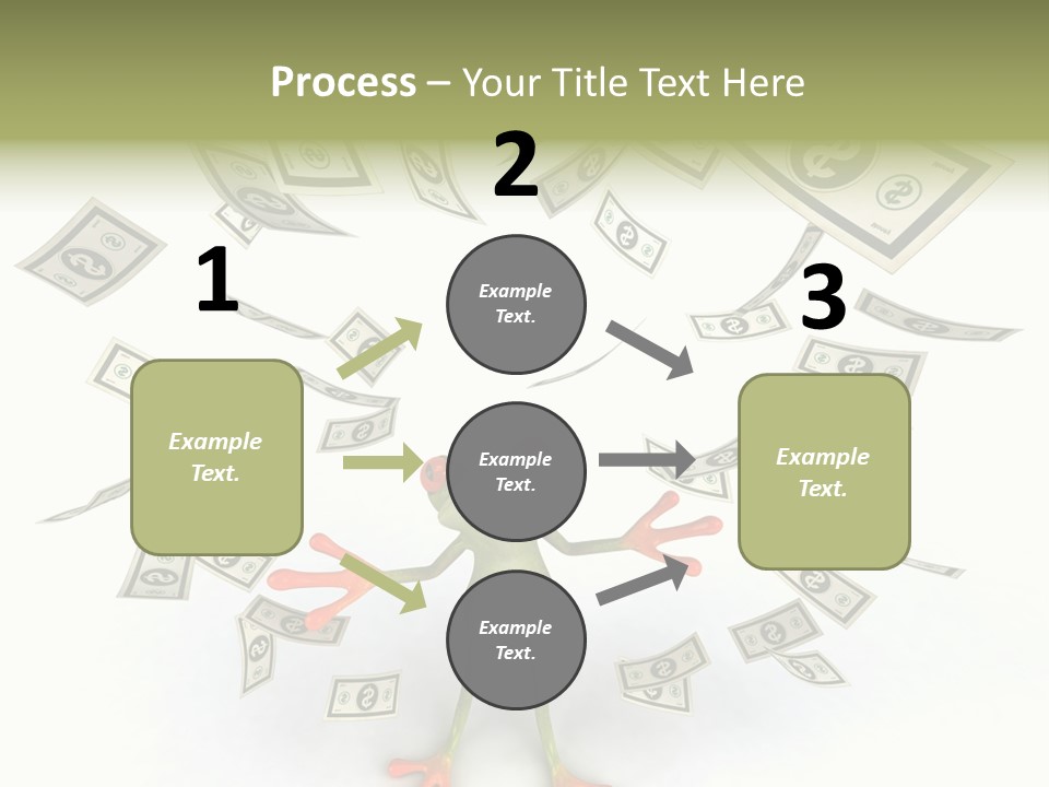 Amazonian Dollar Aqua PowerPoint Template