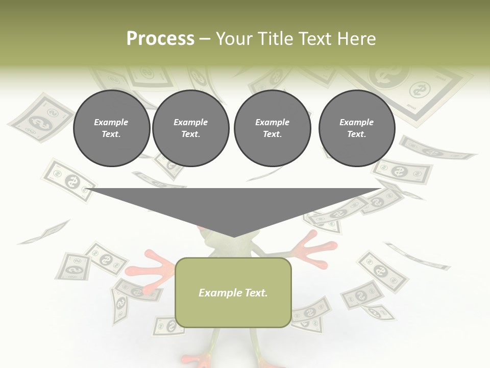Amazonian Dollar Aqua PowerPoint Template