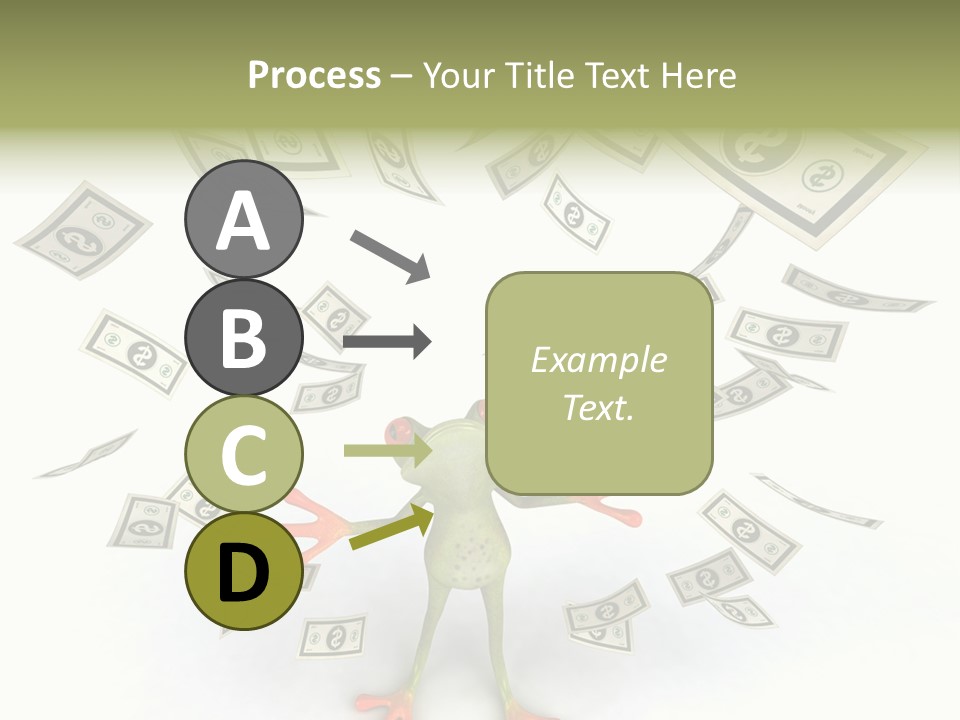 Amazonian Dollar Aqua PowerPoint Template