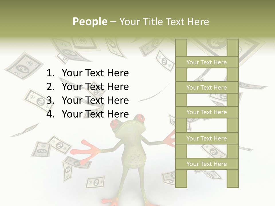 Amazonian Dollar Aqua PowerPoint Template