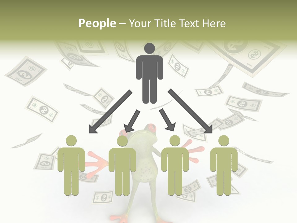 Amazonian Dollar Aqua PowerPoint Template