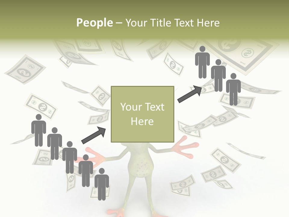 Amazonian Dollar Aqua PowerPoint Template