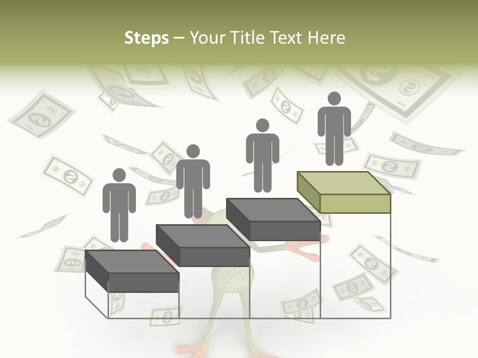 Amazonian Dollar Aqua PowerPoint Template
