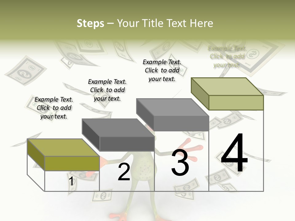 Amazonian Dollar Aqua PowerPoint Template