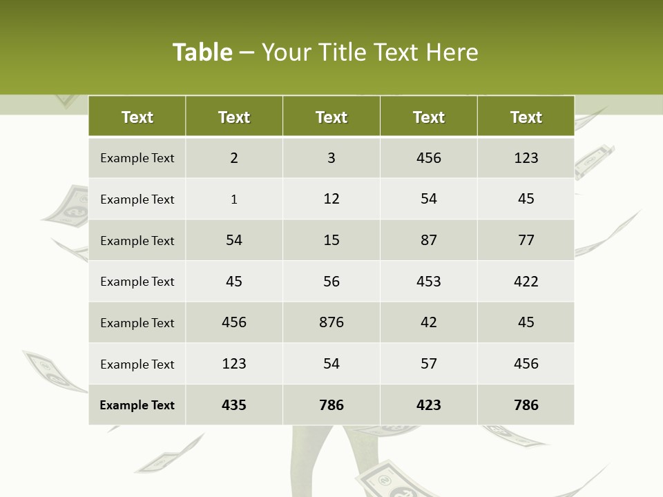 A Frog With Money Coming Out Of It's Mouth PowerPoint Template