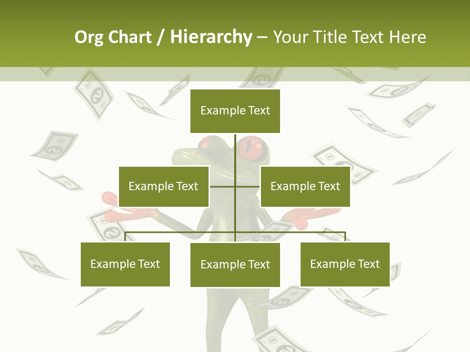 A Frog With Money Coming Out Of It's Mouth PowerPoint Template