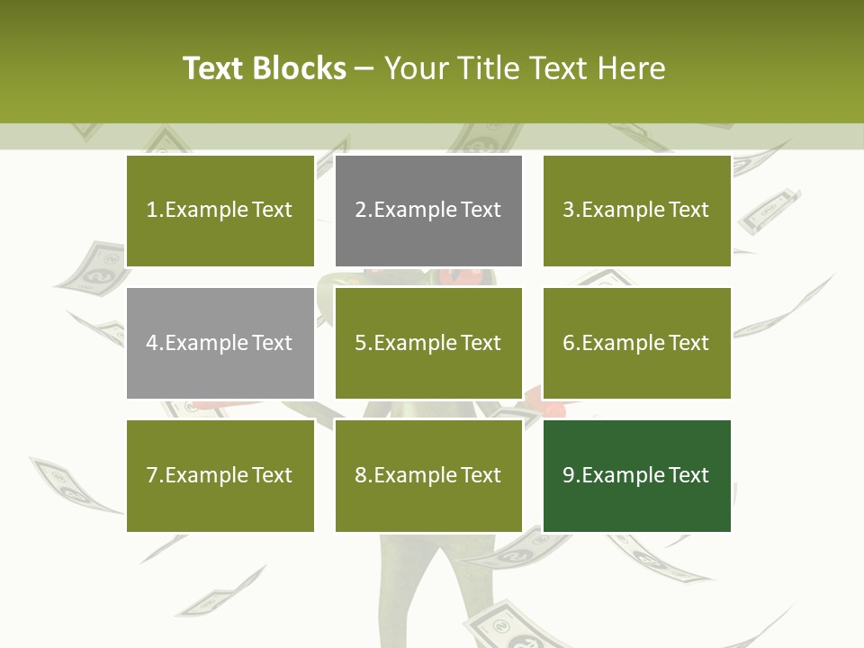 A Frog With Money Coming Out Of It's Mouth PowerPoint Template