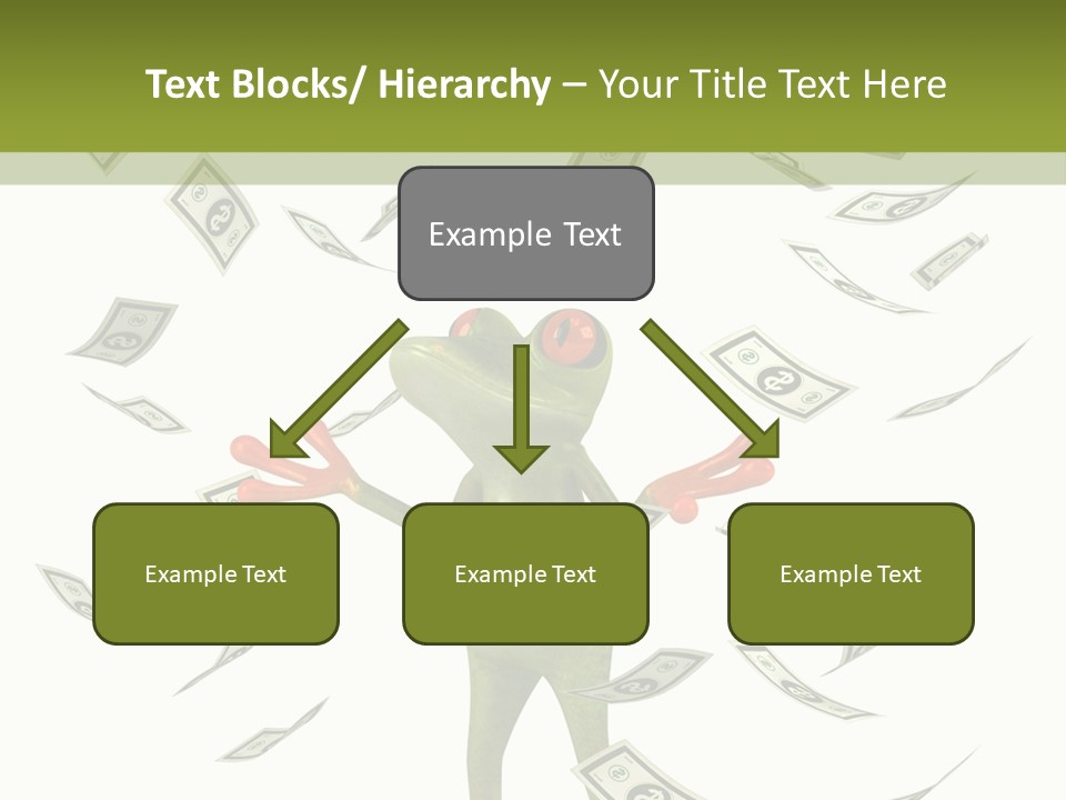 A Frog With Money Coming Out Of It's Mouth PowerPoint Template