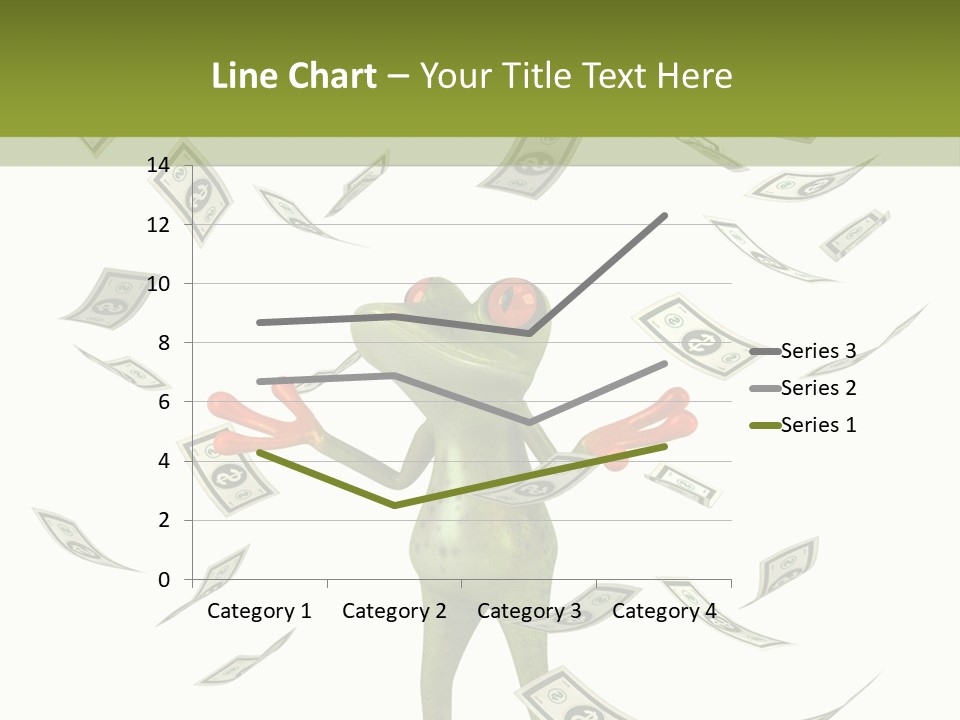A Frog With Money Coming Out Of It's Mouth PowerPoint Template