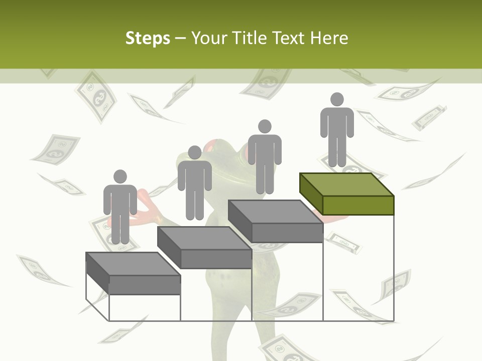 A Frog With Money Coming Out Of It's Mouth PowerPoint Template