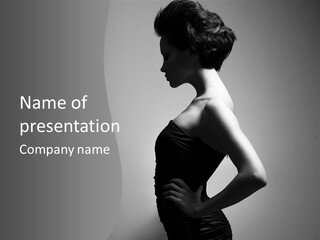 Woman Fashionable Fashion PowerPoint Template