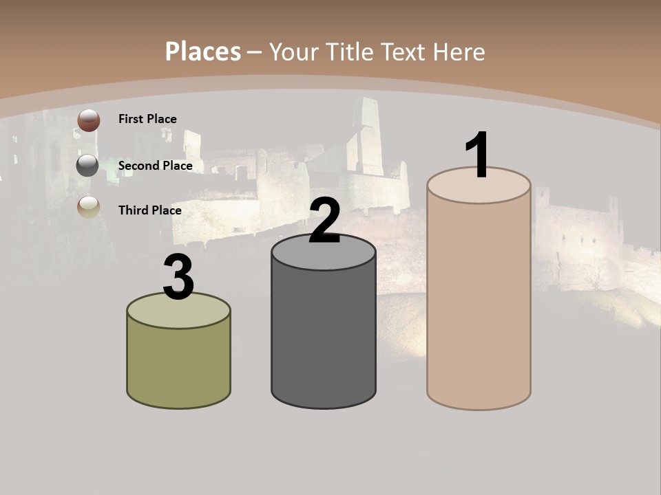 Building Slovakia Black PowerPoint Template