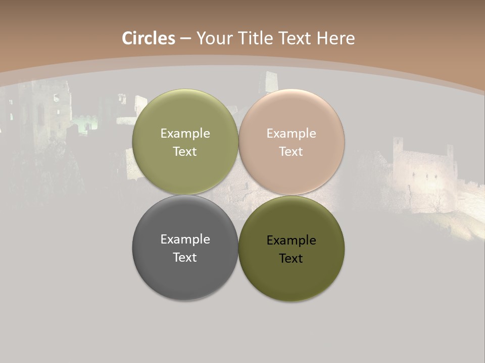 Building Slovakia Black PowerPoint Template