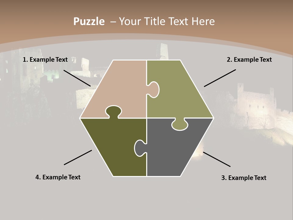 Building Slovakia Black PowerPoint Template