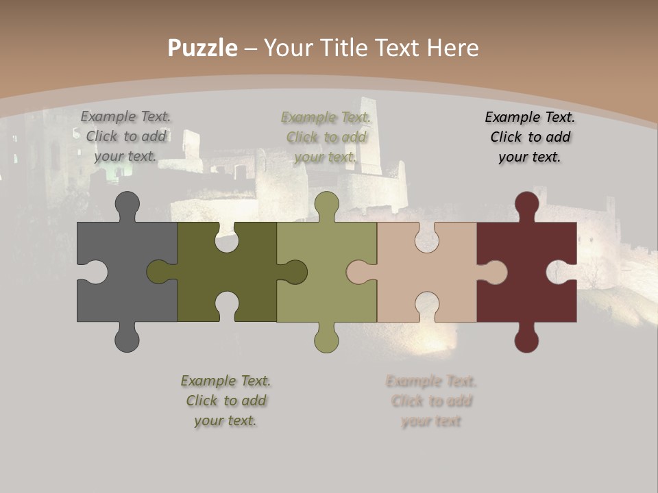 Building Slovakia Black PowerPoint Template