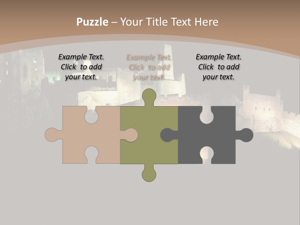 Building Slovakia Black PowerPoint Template