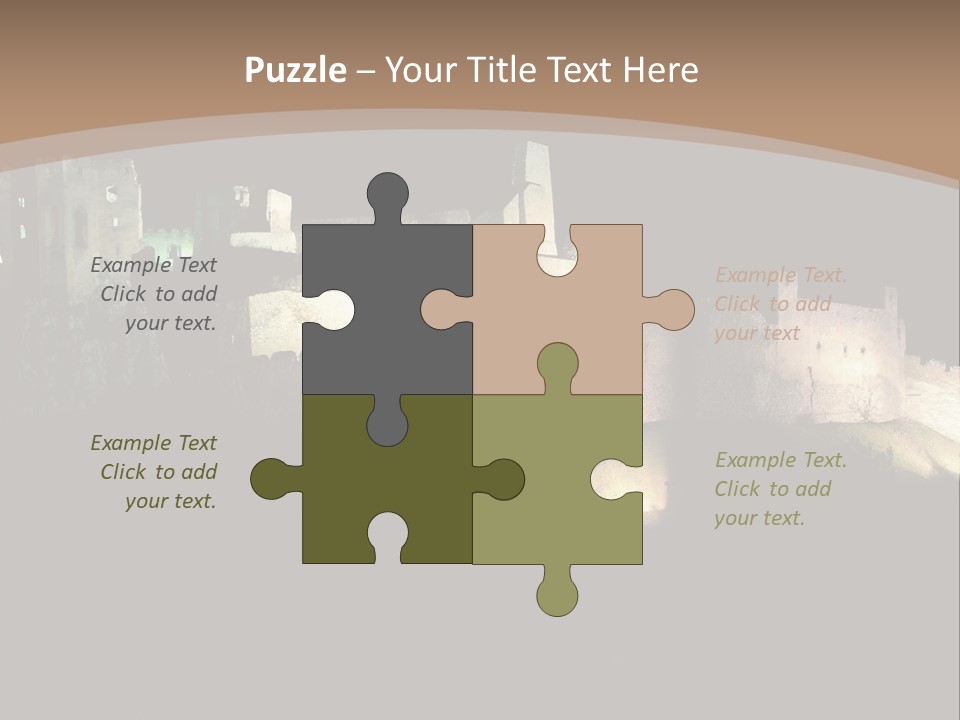 Building Slovakia Black PowerPoint Template