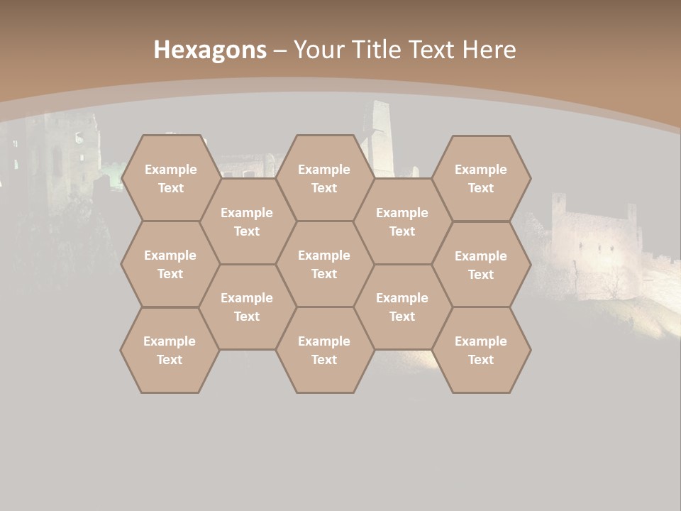 Building Slovakia Black PowerPoint Template