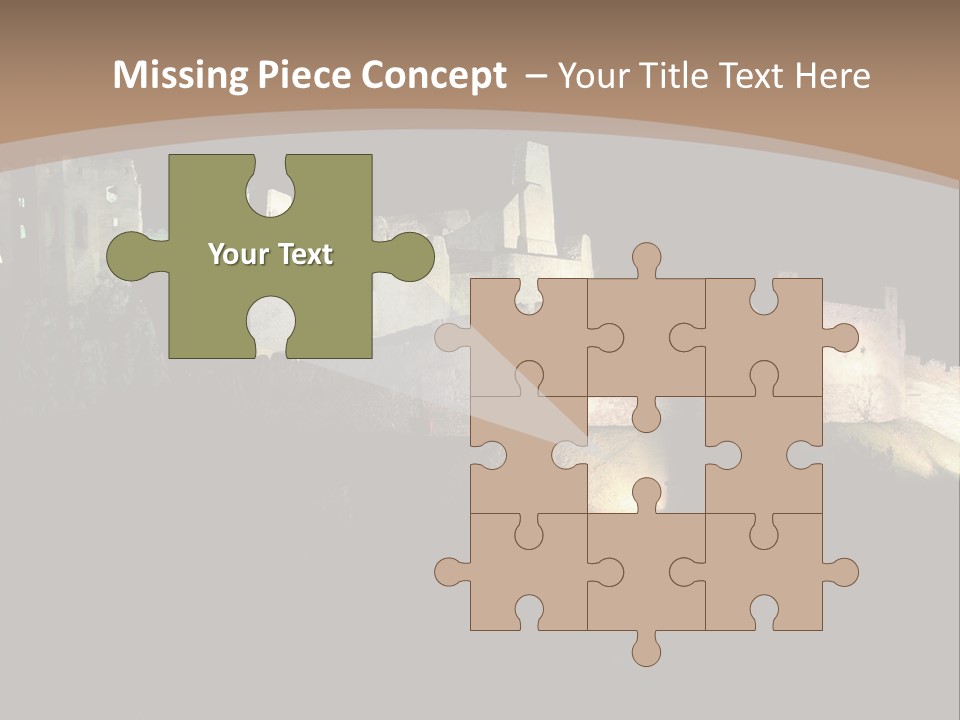 Building Slovakia Black PowerPoint Template