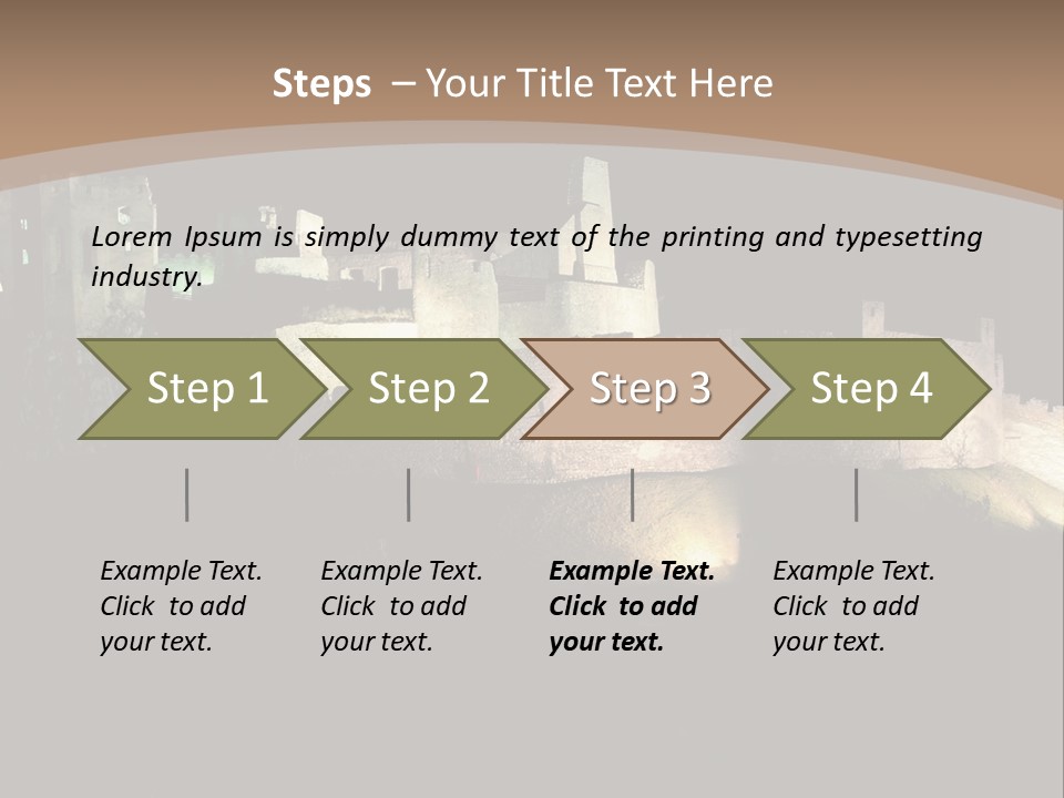 Building Slovakia Black PowerPoint Template