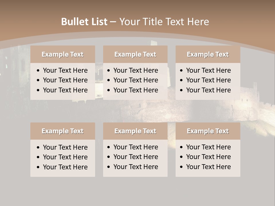 Building Slovakia Black PowerPoint Template