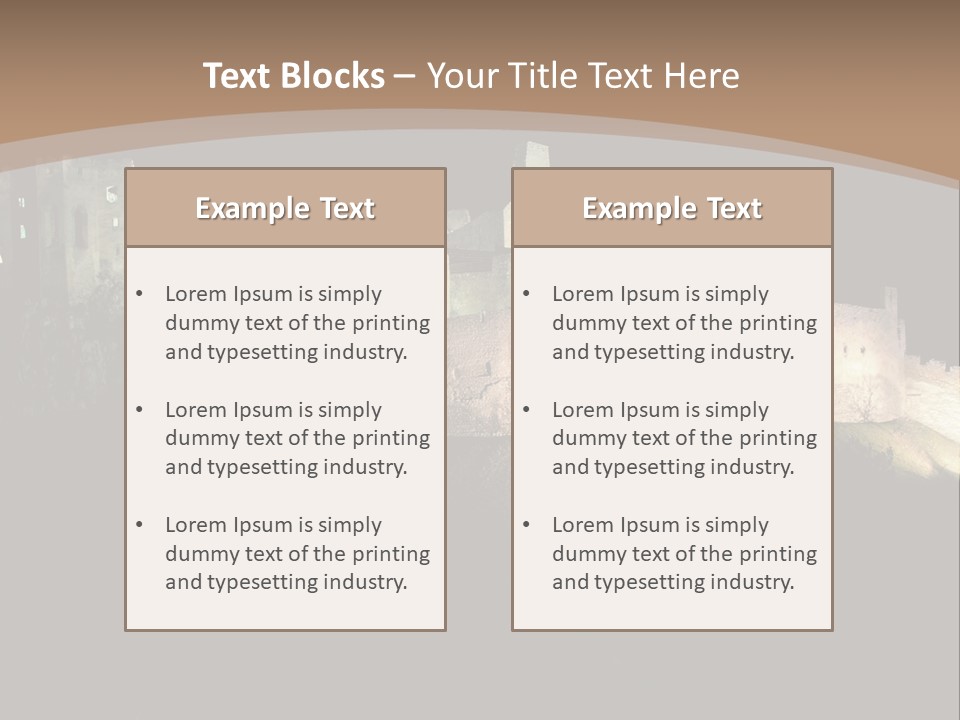 Building Slovakia Black PowerPoint Template