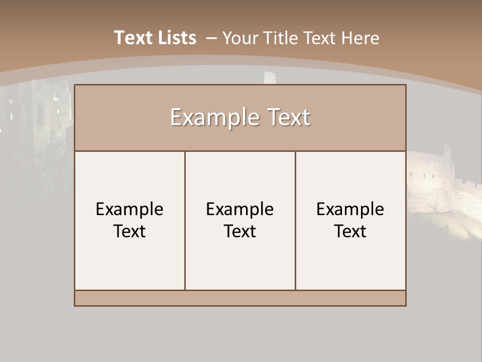 Building Slovakia Black PowerPoint Template