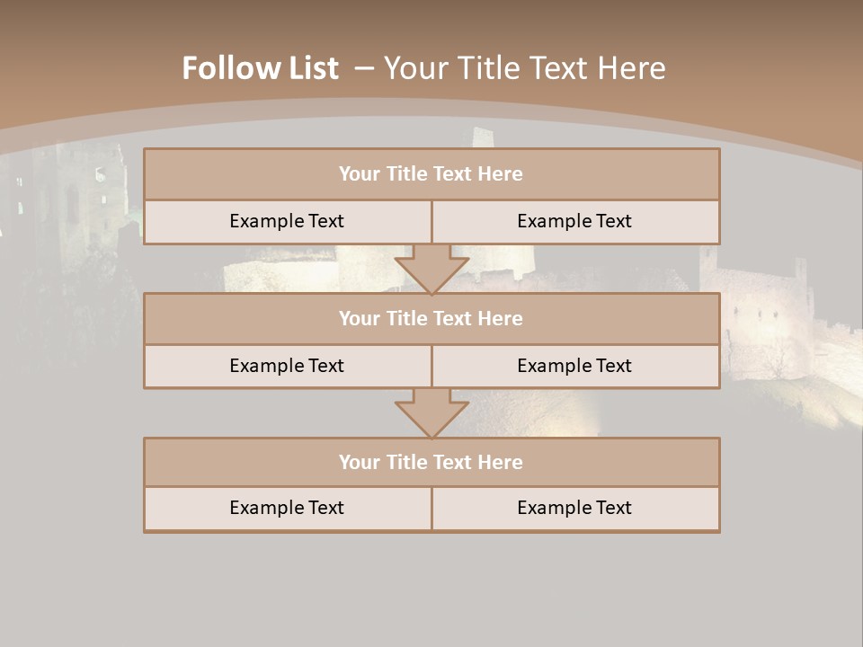 Building Slovakia Black PowerPoint Template