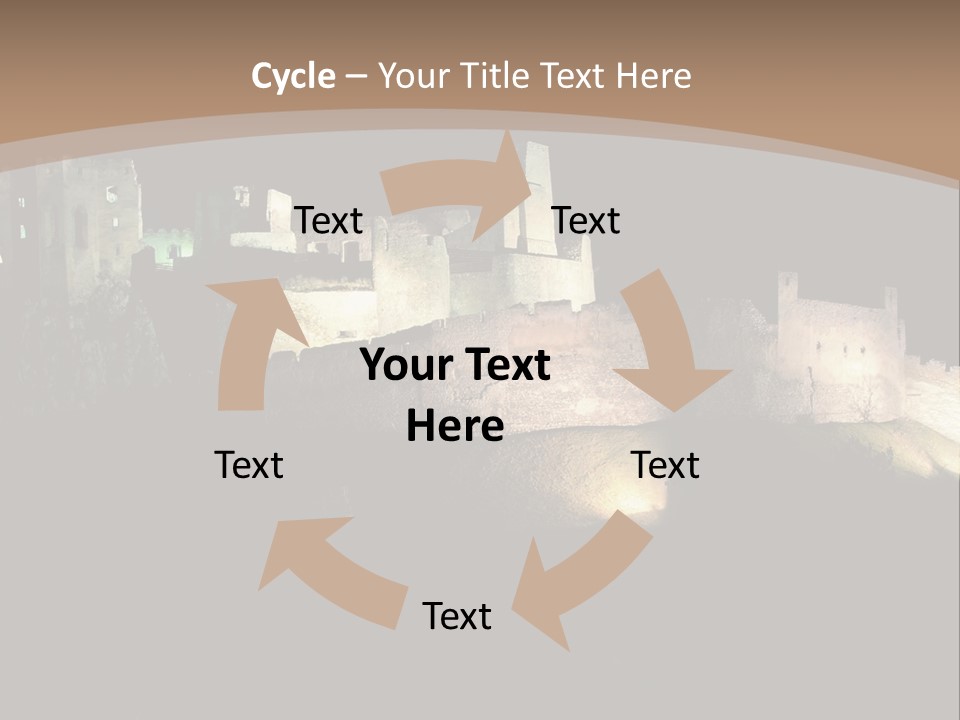 Building Slovakia Black PowerPoint Template