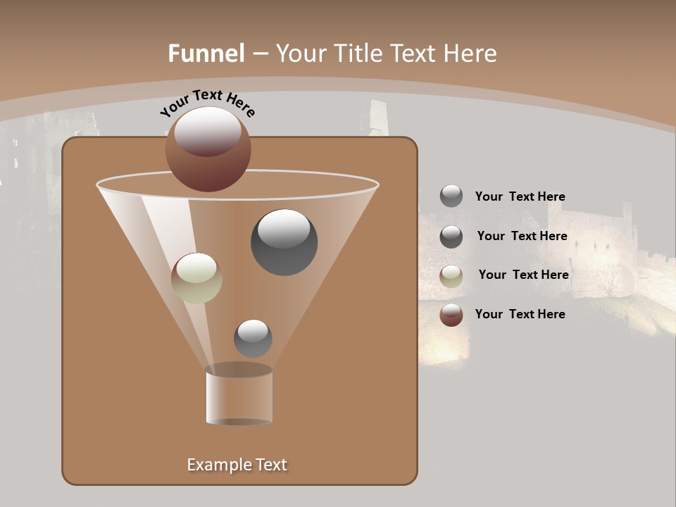 Building Slovakia Black PowerPoint Template