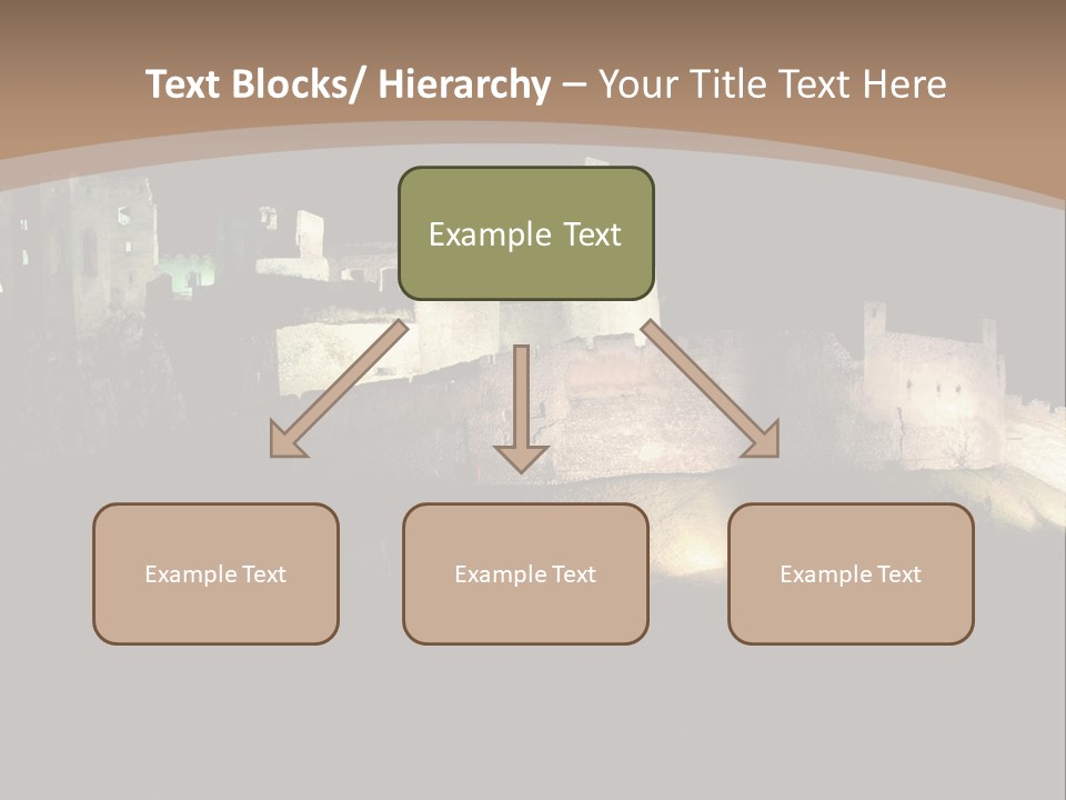 Building Slovakia Black PowerPoint Template