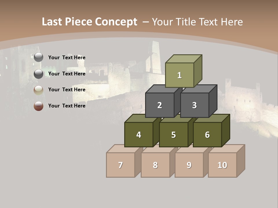 Building Slovakia Black PowerPoint Template