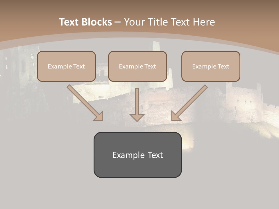 Building Slovakia Black PowerPoint Template